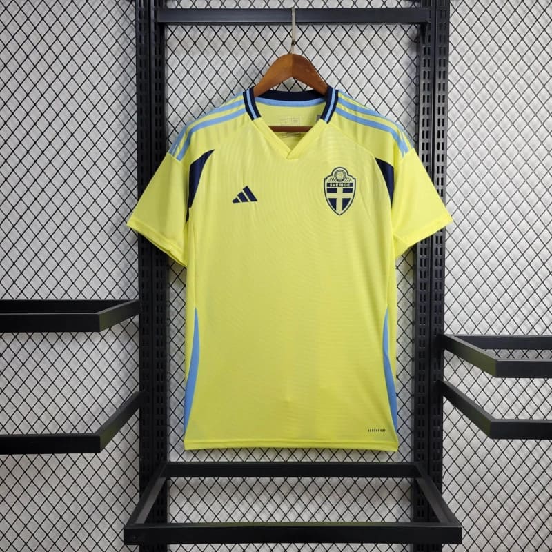 Sweden 2024 Home Stadium Jersey - Fans Version - Unitedfutballjersey