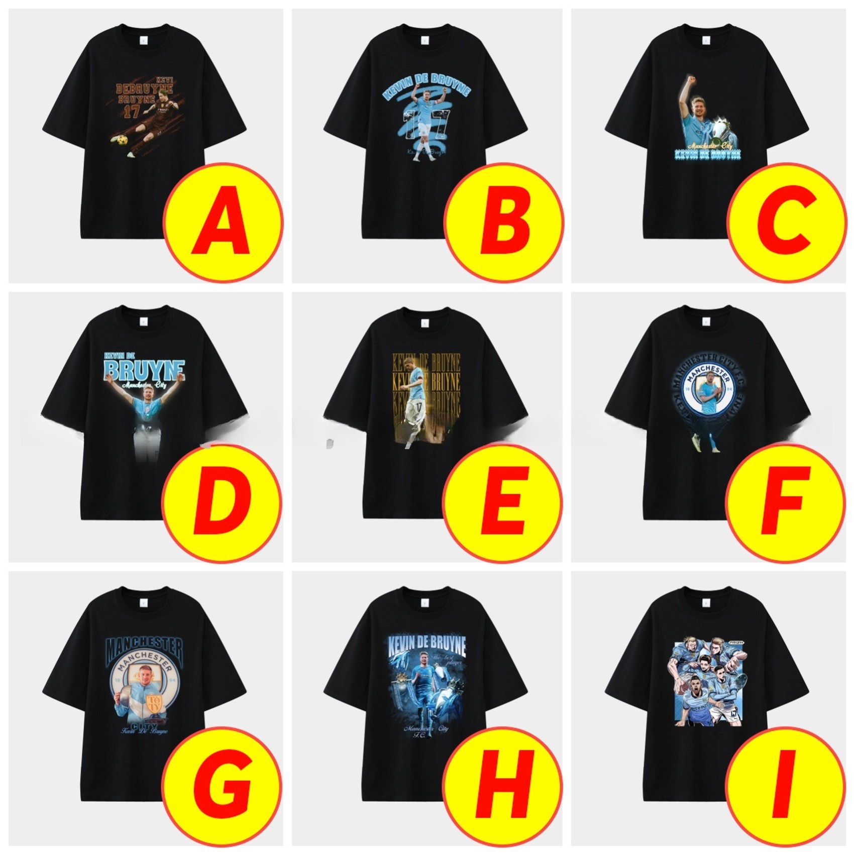 Manchester City Kevin De Bruyne Career Memory Fragments Unisex Pure Cotton T-shirt - Unitedfutballjersey