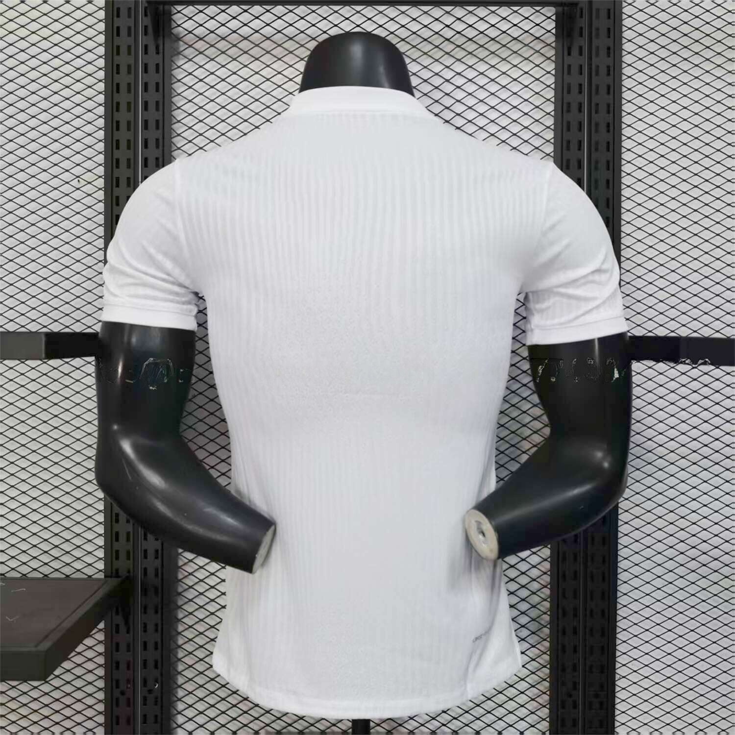 Barcelona 25-26 White Jersey with Red Blue Ink Horizontal Stripes Jersey - Player Version - Unitedfutballjersey