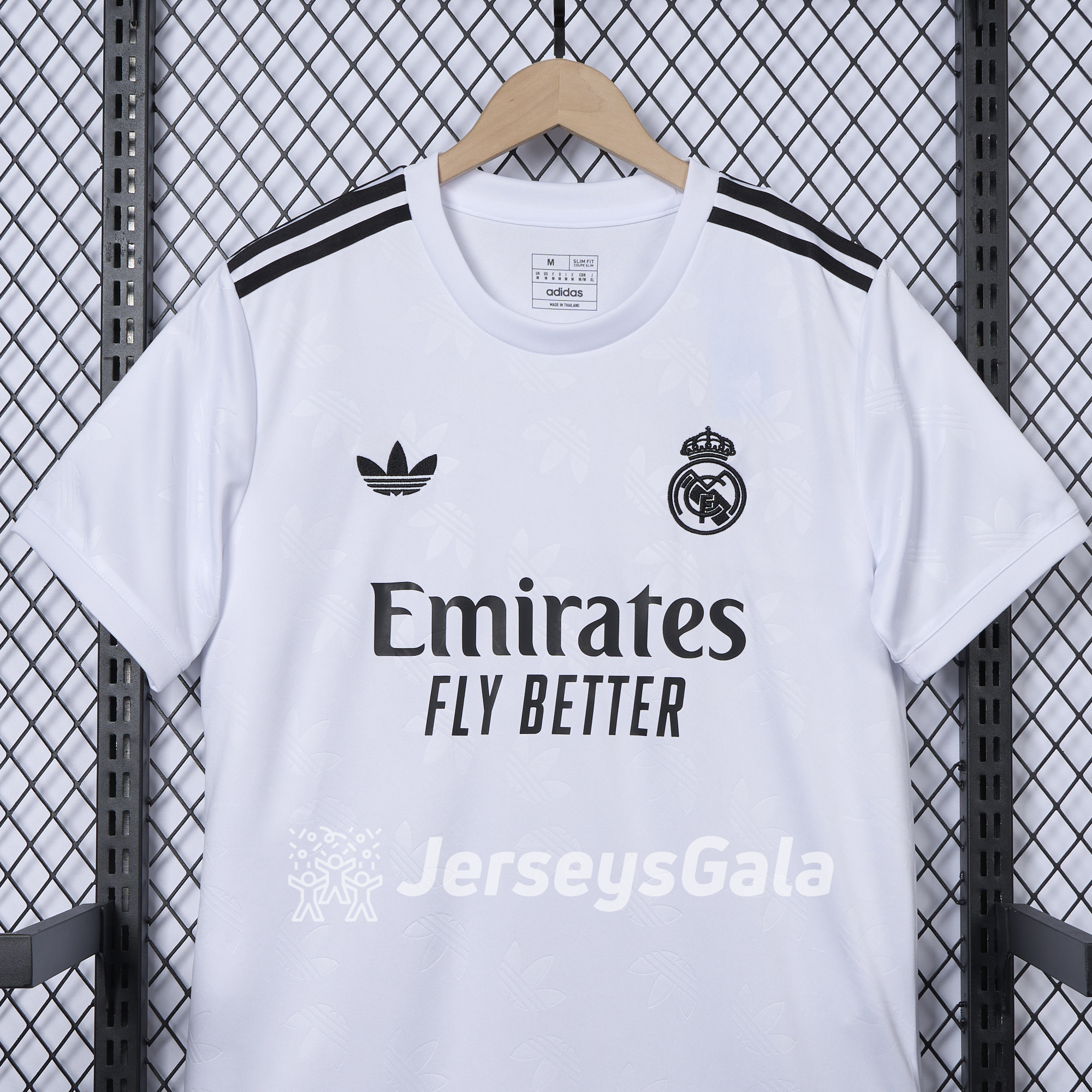 Real Madrid 24-25 Trefoil White Jersey - Fans Version - Unitedfutballjersey