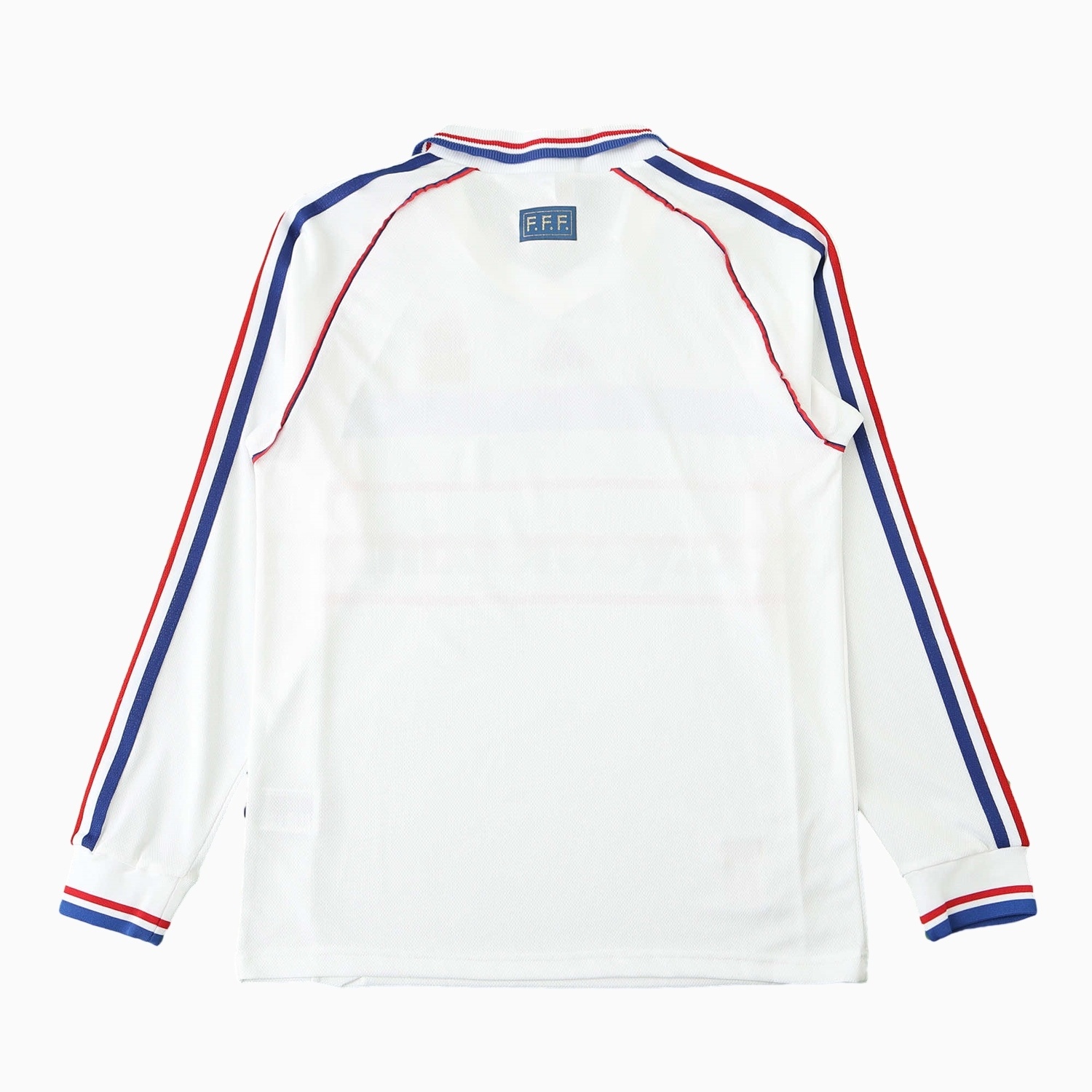 Retro France 1998 Away Long Sleeves Jersey (with 1998 World Cup mark on right chest) - Unitedfutballjersey