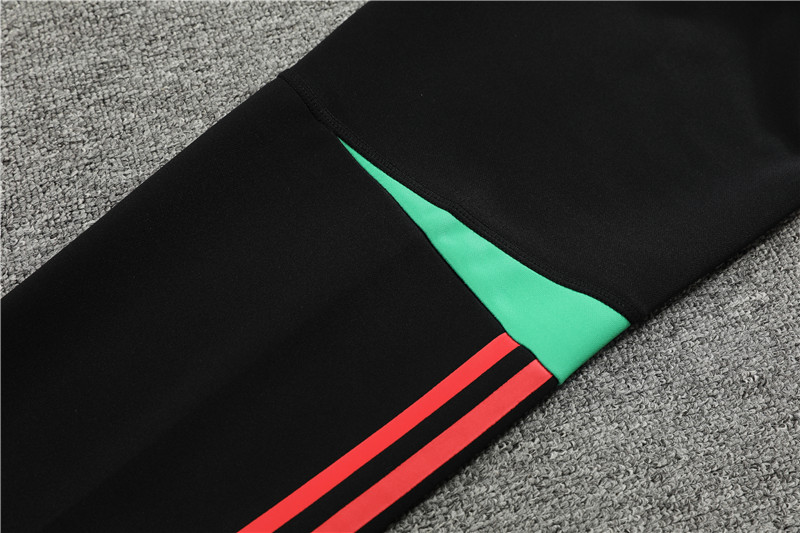 Manchester United 23-24 Jacket Training Tracksuit -White and Black - Unitedfutballjersey