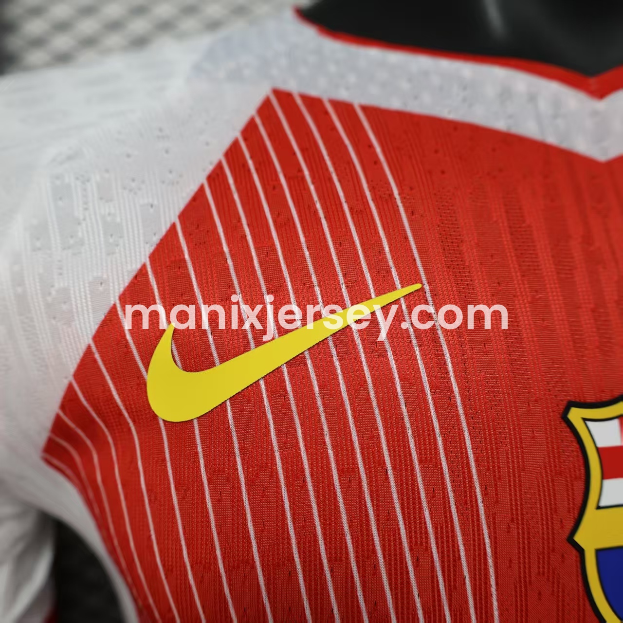 Barcelona 25-26 Red & White Big LOGO Special Jersey - Player Version - Unitedfutballjersey