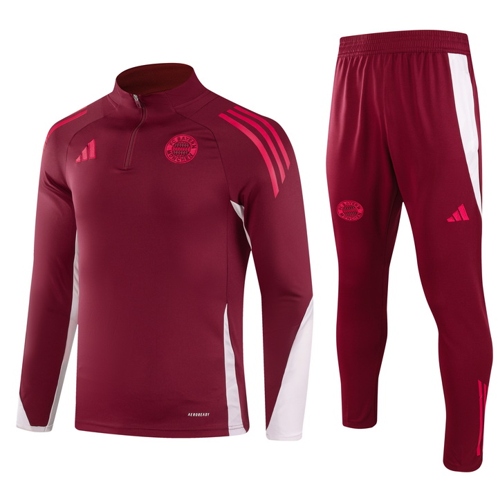Bayern Munich 24-25 Long Sleeve Training Set - Deep Red - Unitedfutballjersey