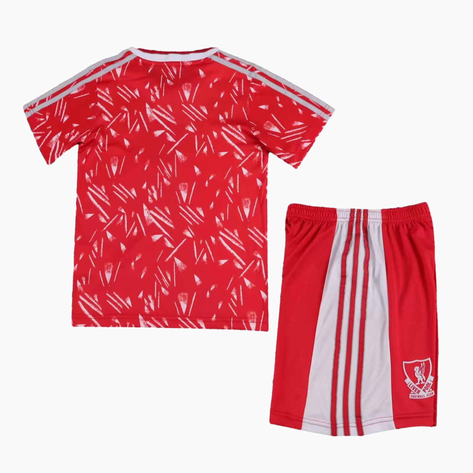 Retro Liver.pool 1989-91 Home Kids Kit - Unitedfutballjersey