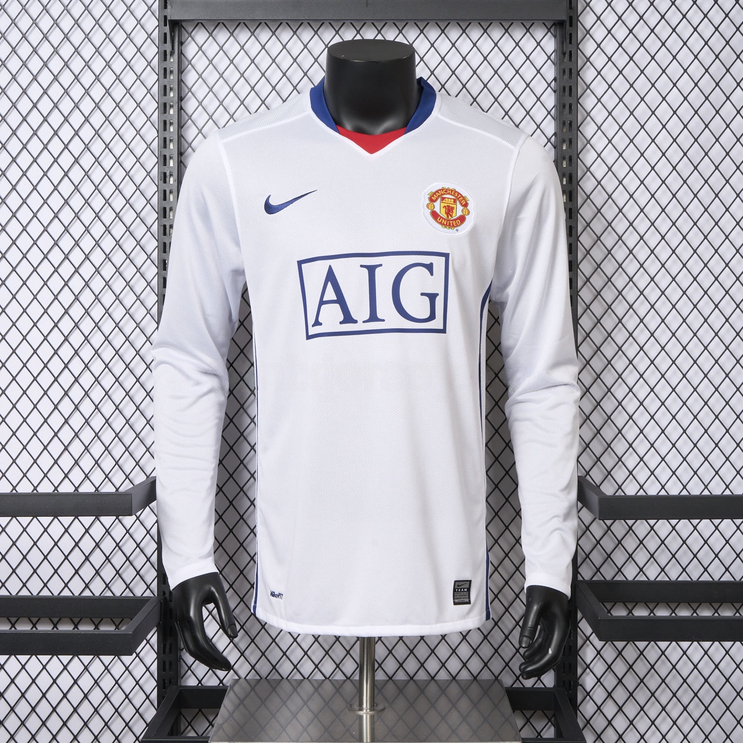 Retro Manchester United 2008-09 Away Long Sleeve Jersey - Player Version - Unitedfutballjersey