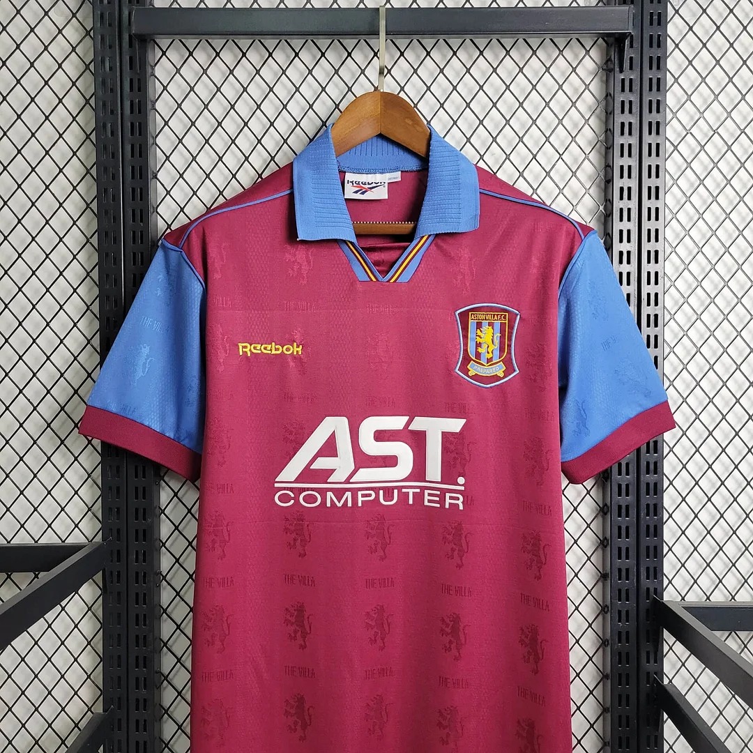 Retro Aston Villa 1995-97 Home Stadium Jersey - Unitedfutballjersey