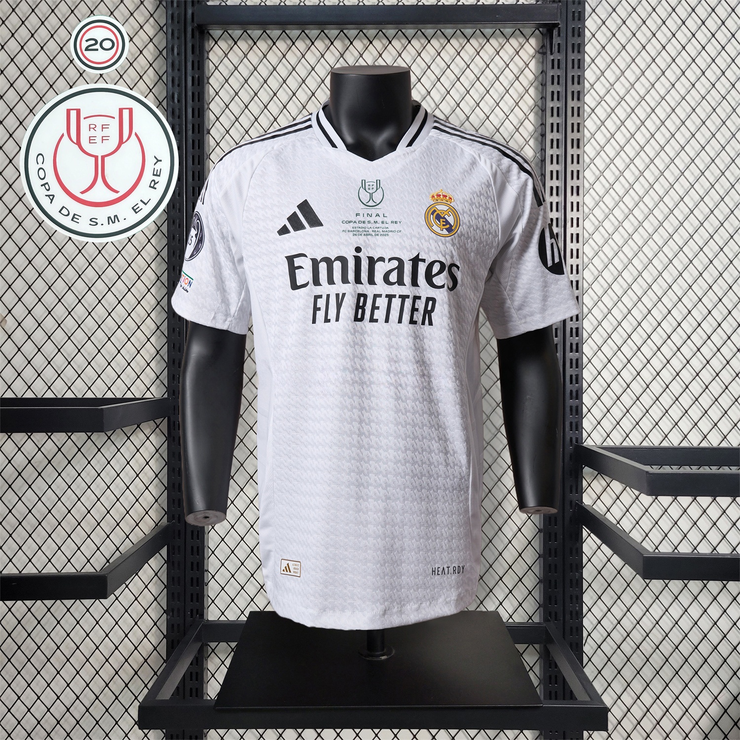 【Copa del Rey Patch Set】Real Madrid 24-25 Home Jersey - Player Version - Unitedfutballjersey