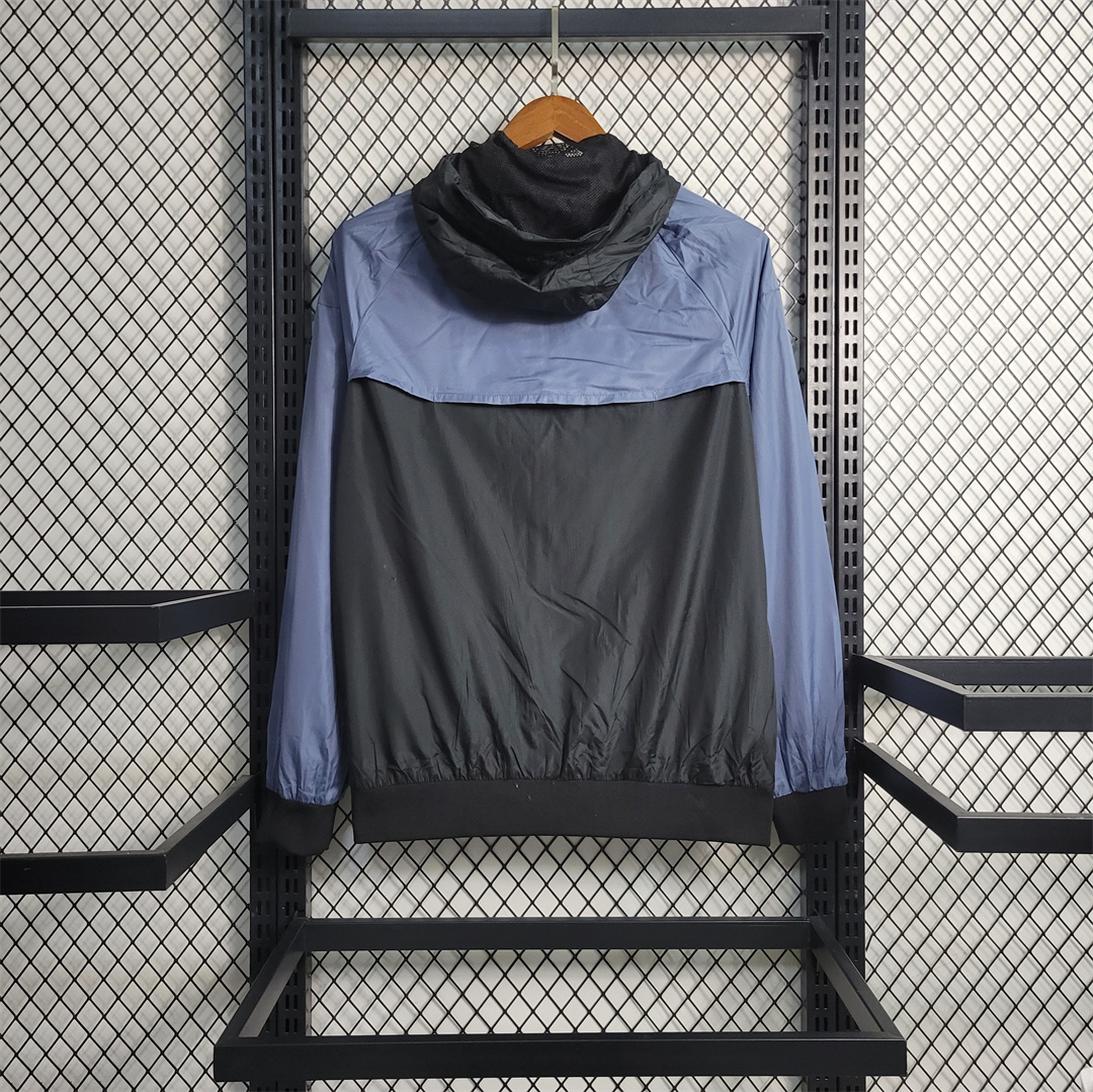 Inter Milan 23-24 Mens Windbreaker - Blue Black - Unitedfutballjersey