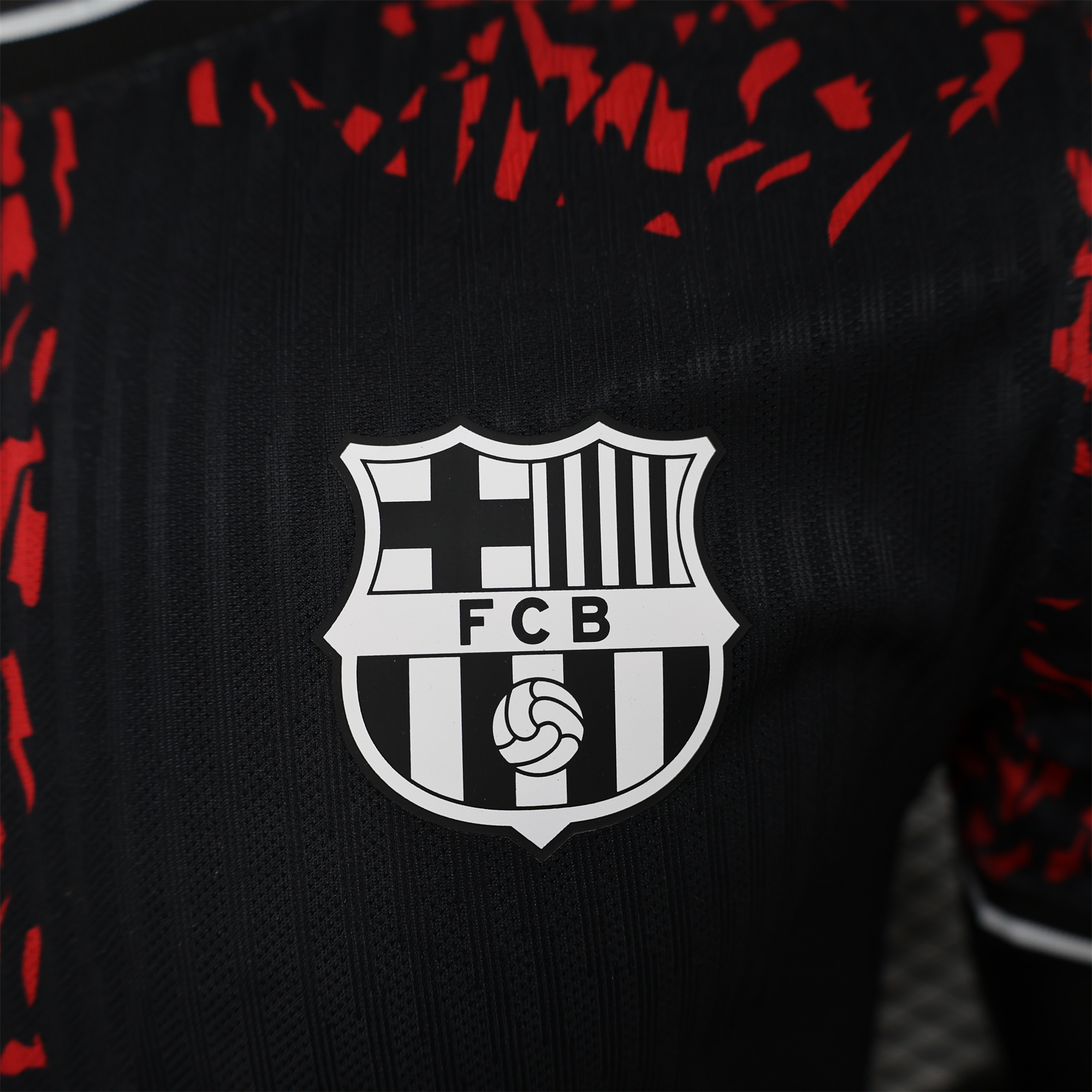 Barcelona 24-25 Balck and Red Lion Special Edition Jersey - Player Version - Unitedfutballjersey