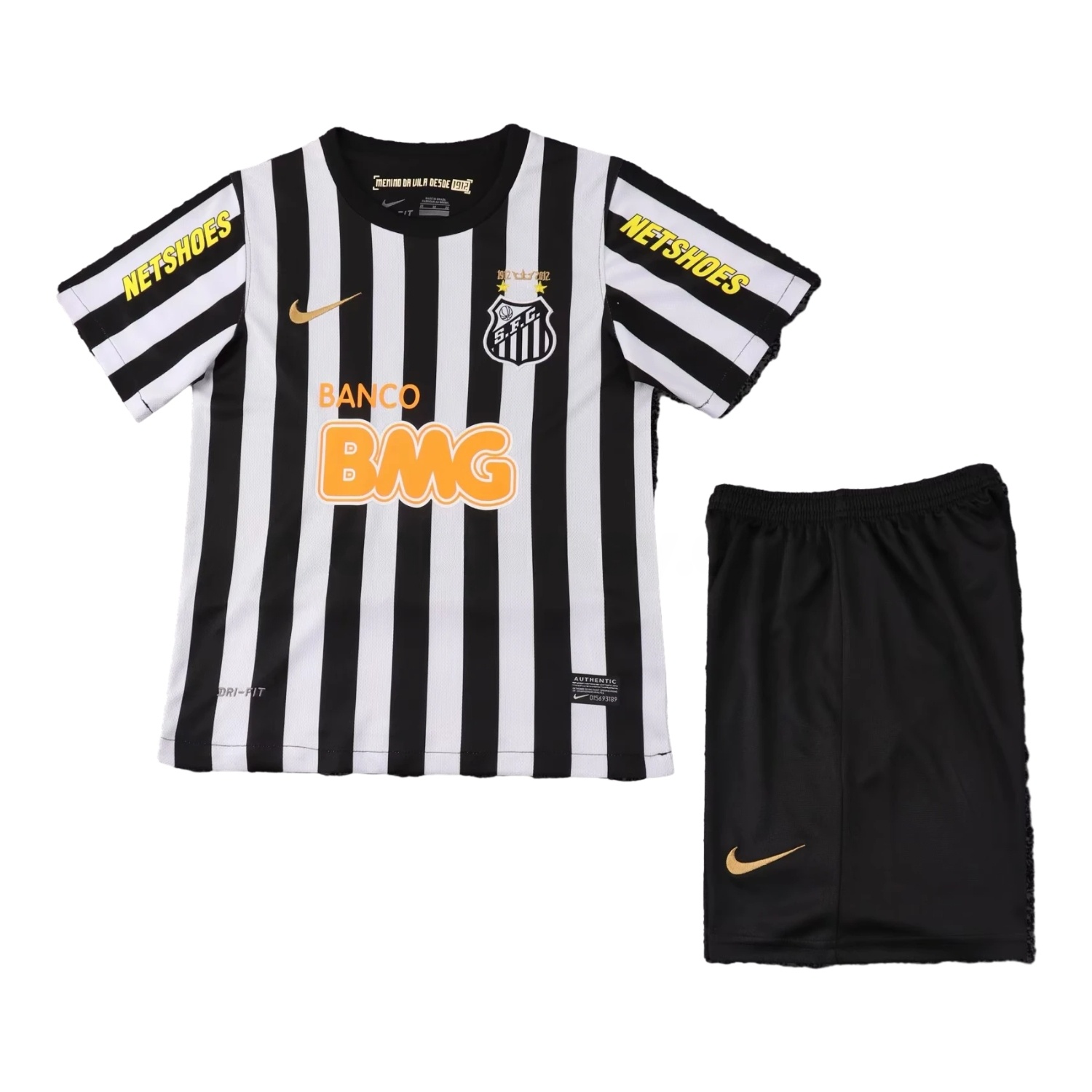 Retro Santos 2012 Away Kids Kit - Unitedfutballjersey