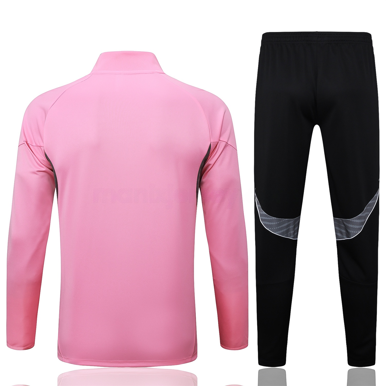 Kids INT M.A.M 25-26 Kids Jacket Training Tracksuit - Pink Top and Black Pants - Unitedfutballjersey