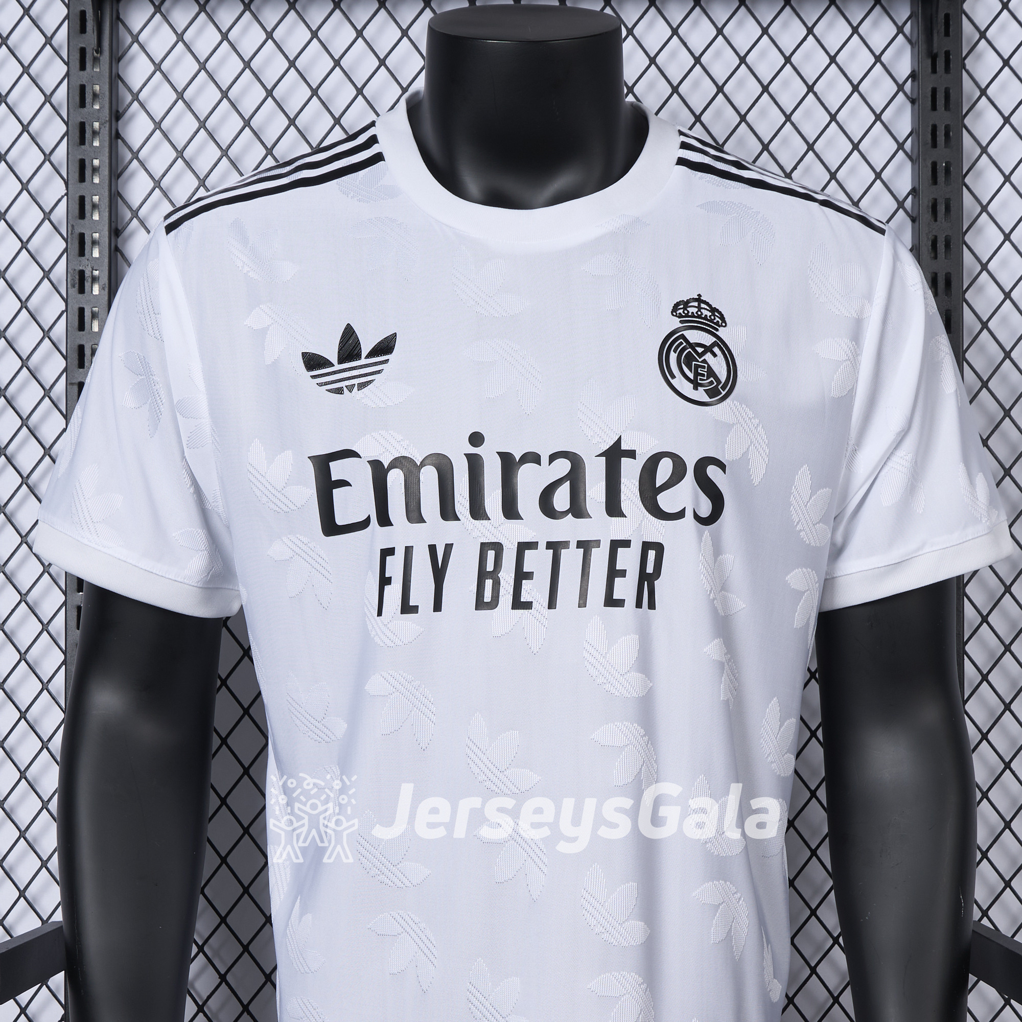 Real Madrid 24-25 Trefoil White Jersey - Player Version - Unitedfutballjersey