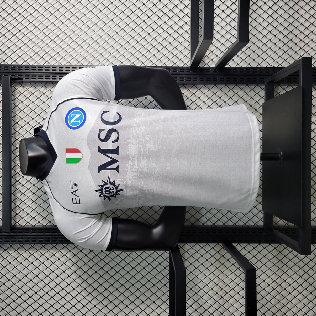 Napoli 23-24 Away White Jersey - Player Version - Unitedfutballjersey