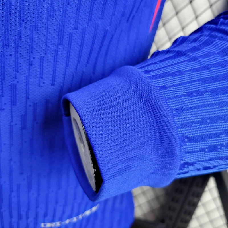 France 2024 Home Long Sleeve Jersey - Player Version - Unitedfutballjersey