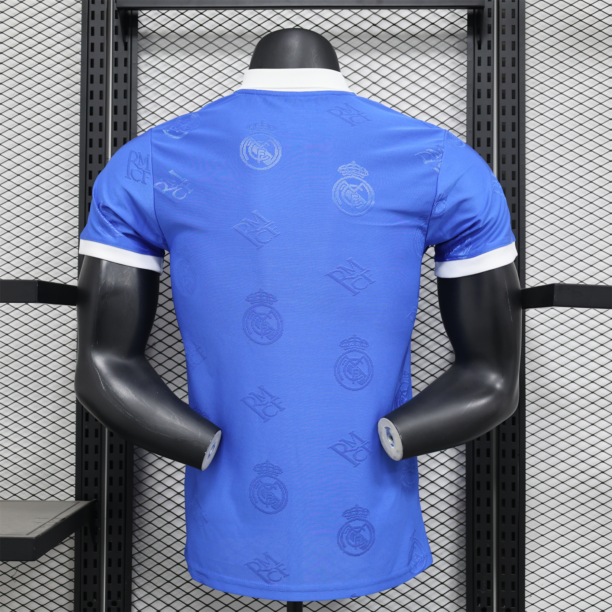 Real Madrid 24-25 Blue LOGO Special Edition Jersey - Player Version - Unitedfutballjersey