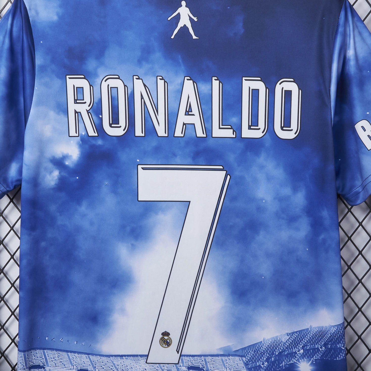Cristiano Ronaldo Real Madrid 2017-18 Away Career Commemorative Jersey - Fans Version - Unitedfutballjersey