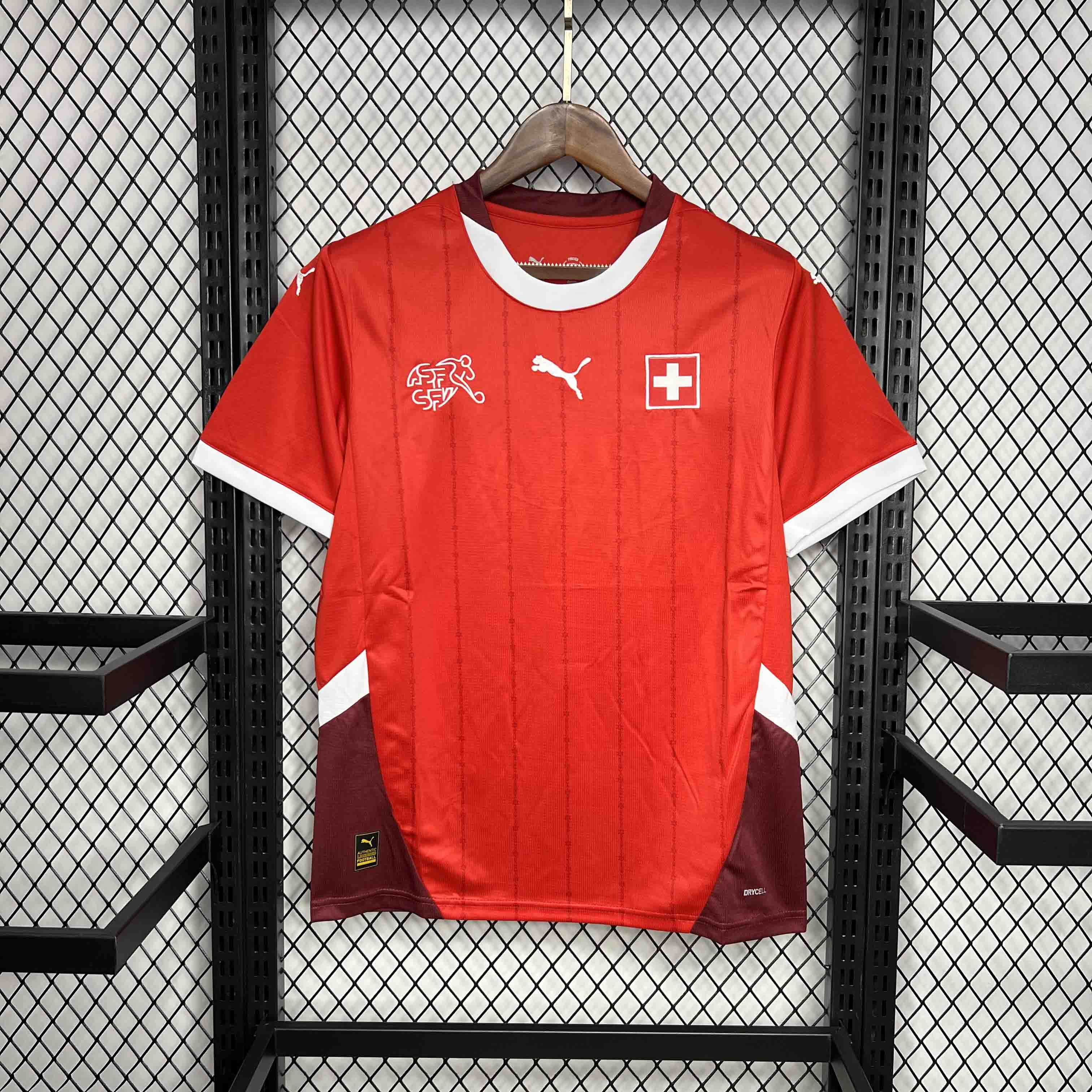 Switzerland 2024 Home Stadium Jersey - Fans Version - Unitedfutballjersey