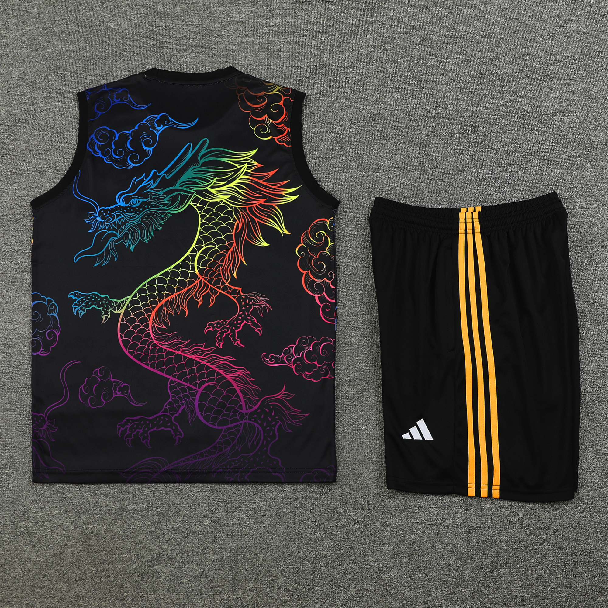 Real Madrid 24-25 Vest Training Set - Black Dragon - Unitedfutballjersey