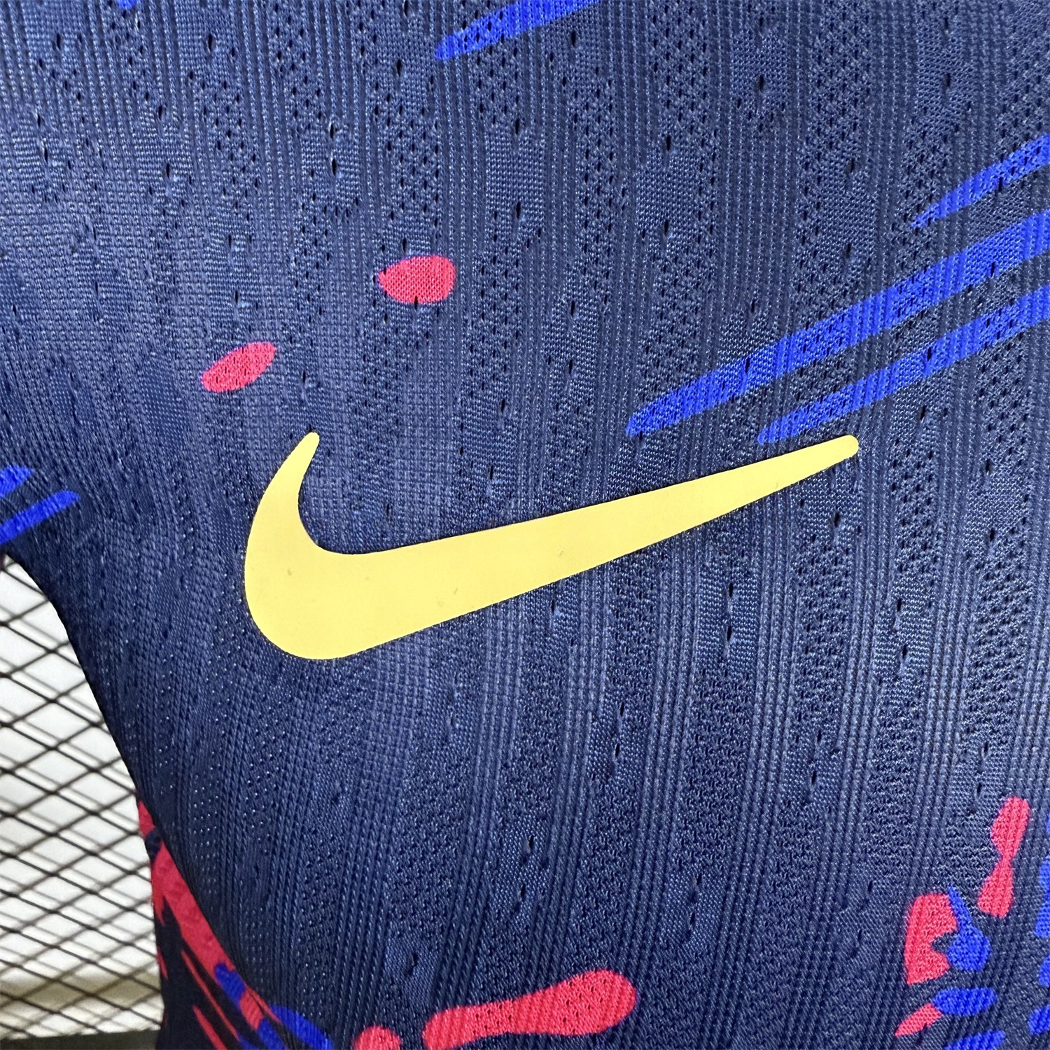 Barcelona 25-26 Red and Blue Graffiti Deep Blue Jersey - Player Version - Unitedfutballjersey