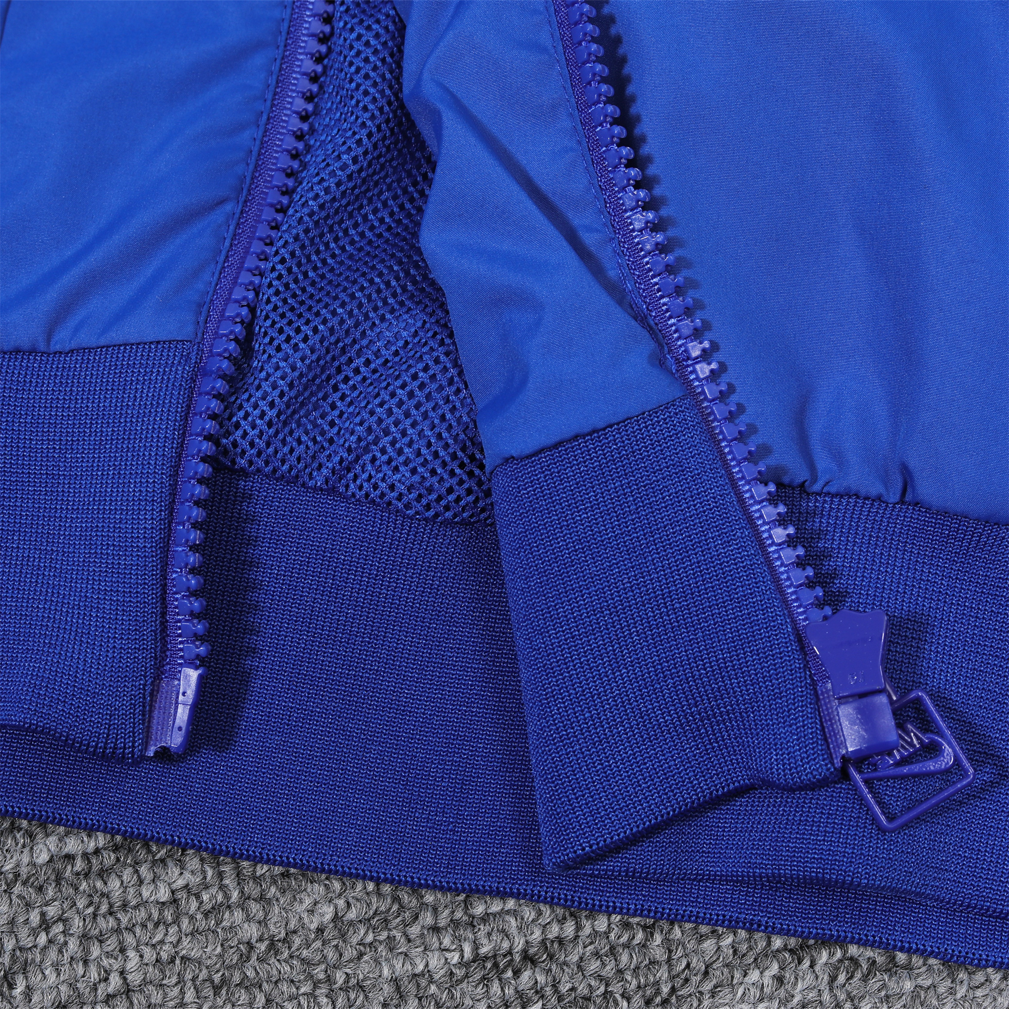 Brazil 2024 National Team Anthem Blue Hooded Windbreaker - Player Version - Unitedfutballjersey