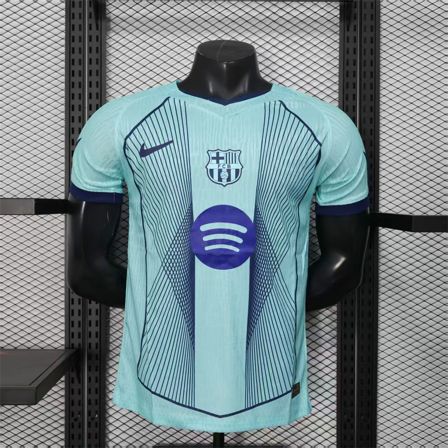 Barcelona 25-26 T90 Cyan Special Jersey - Player Version - Unitedfutballjersey