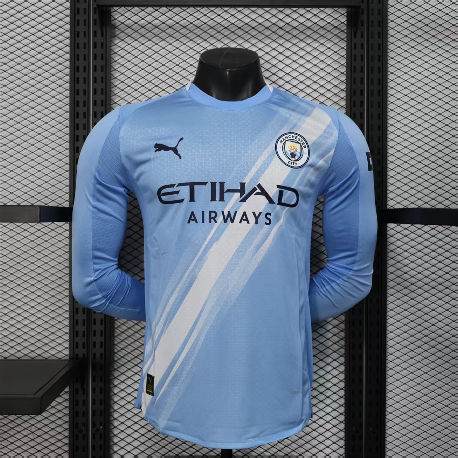 Manchester City 25-26 Home Long Sleeves Jersey - Player Version - Unitedfutballjersey