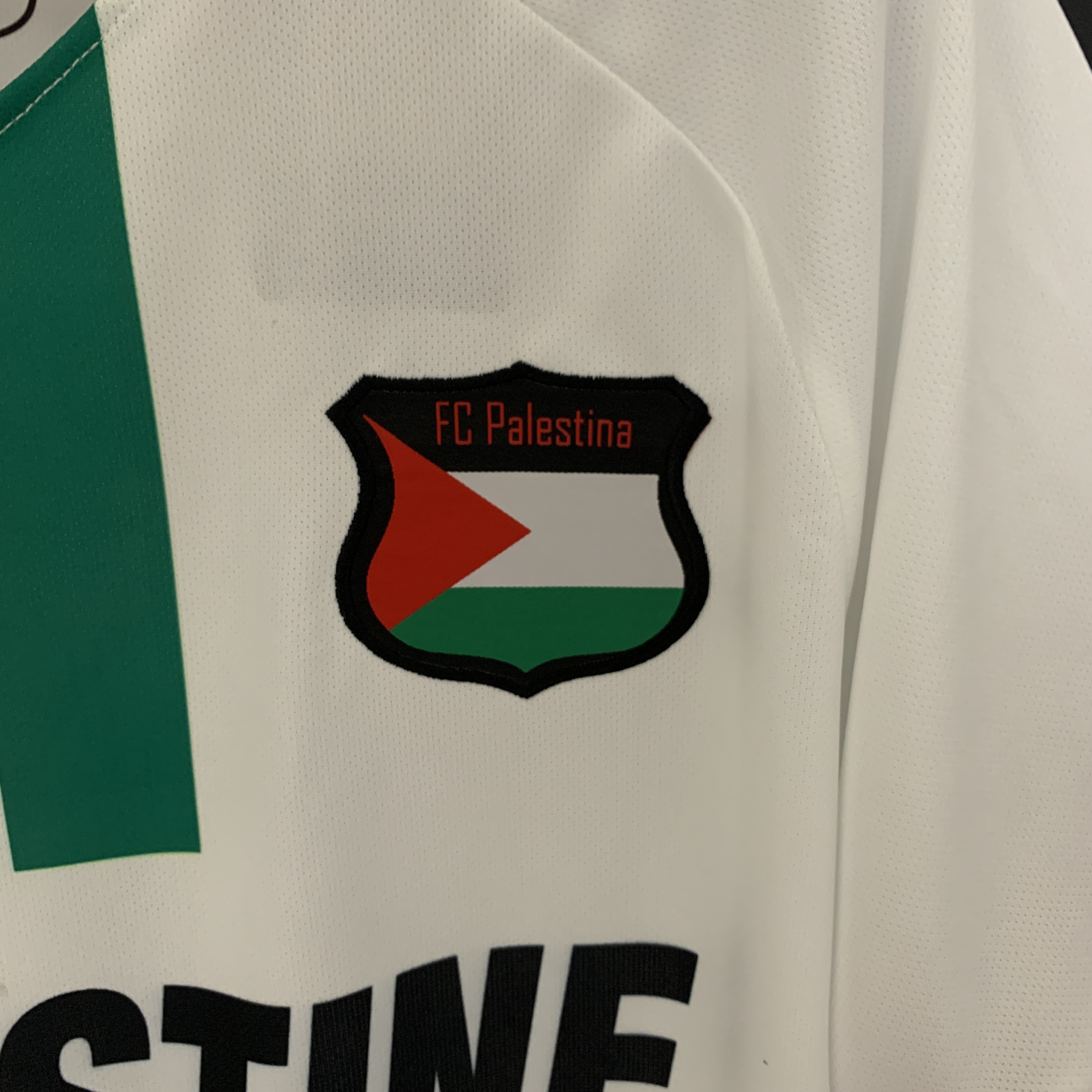 FC Palestina 23-24 White Centre Striped Jersey - Fans Version - Unitedfutballjersey