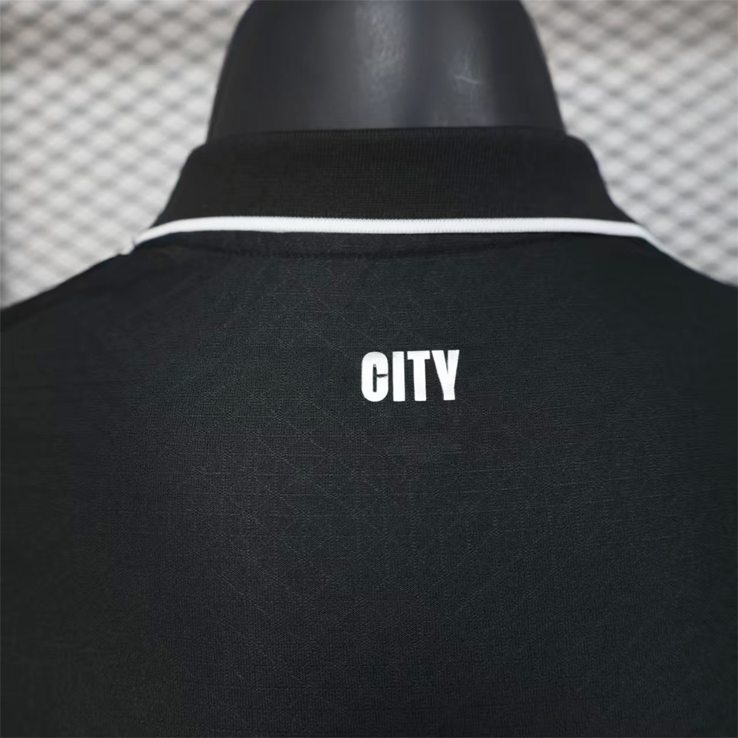 Manchester City 25-26 Black Polo Silver Label Special Jersey - Player Version - Unitedfutballjersey