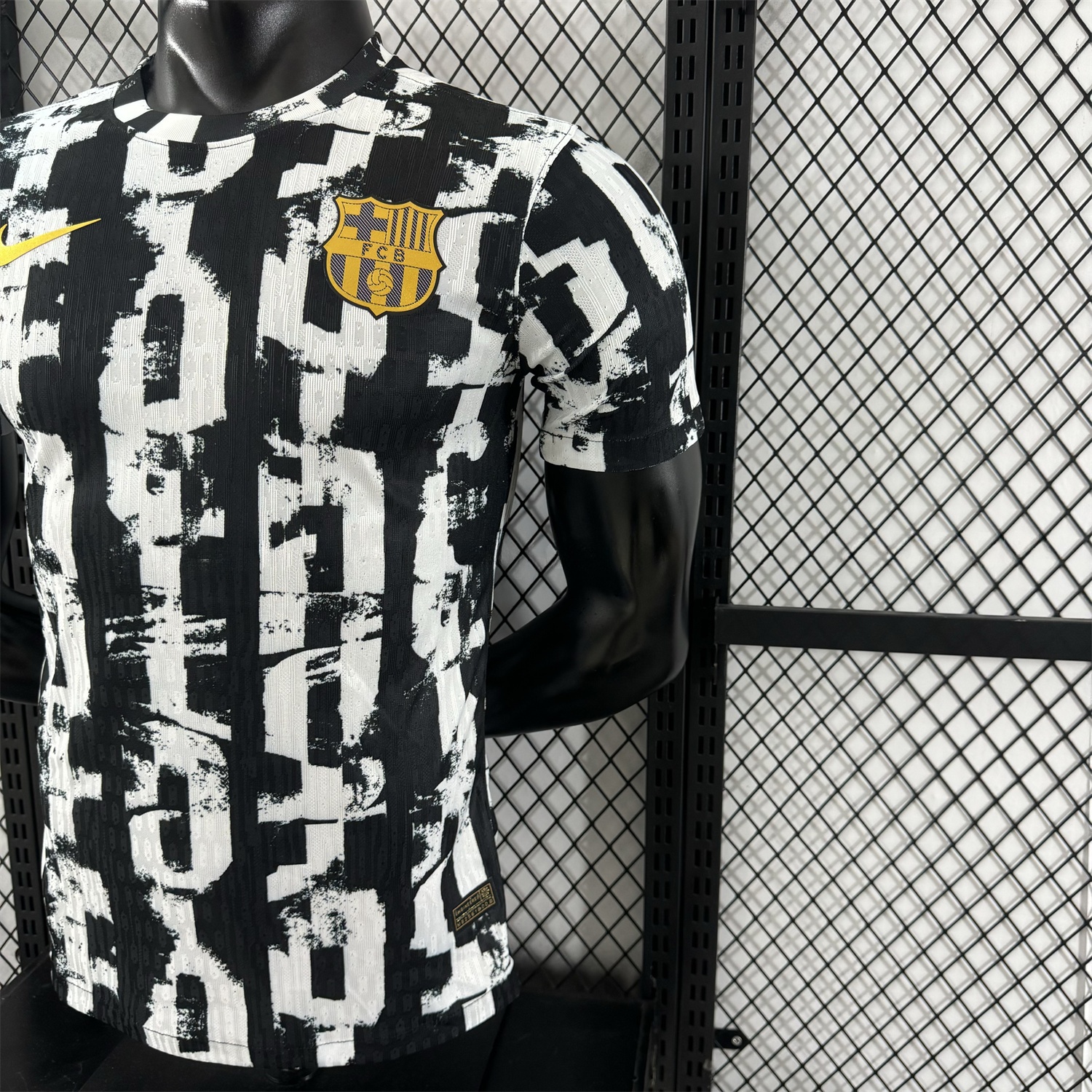 Barcelona 25-26 Unsponsored White & Black Letters Special Jersey - Player Version - Unitedfutballjersey