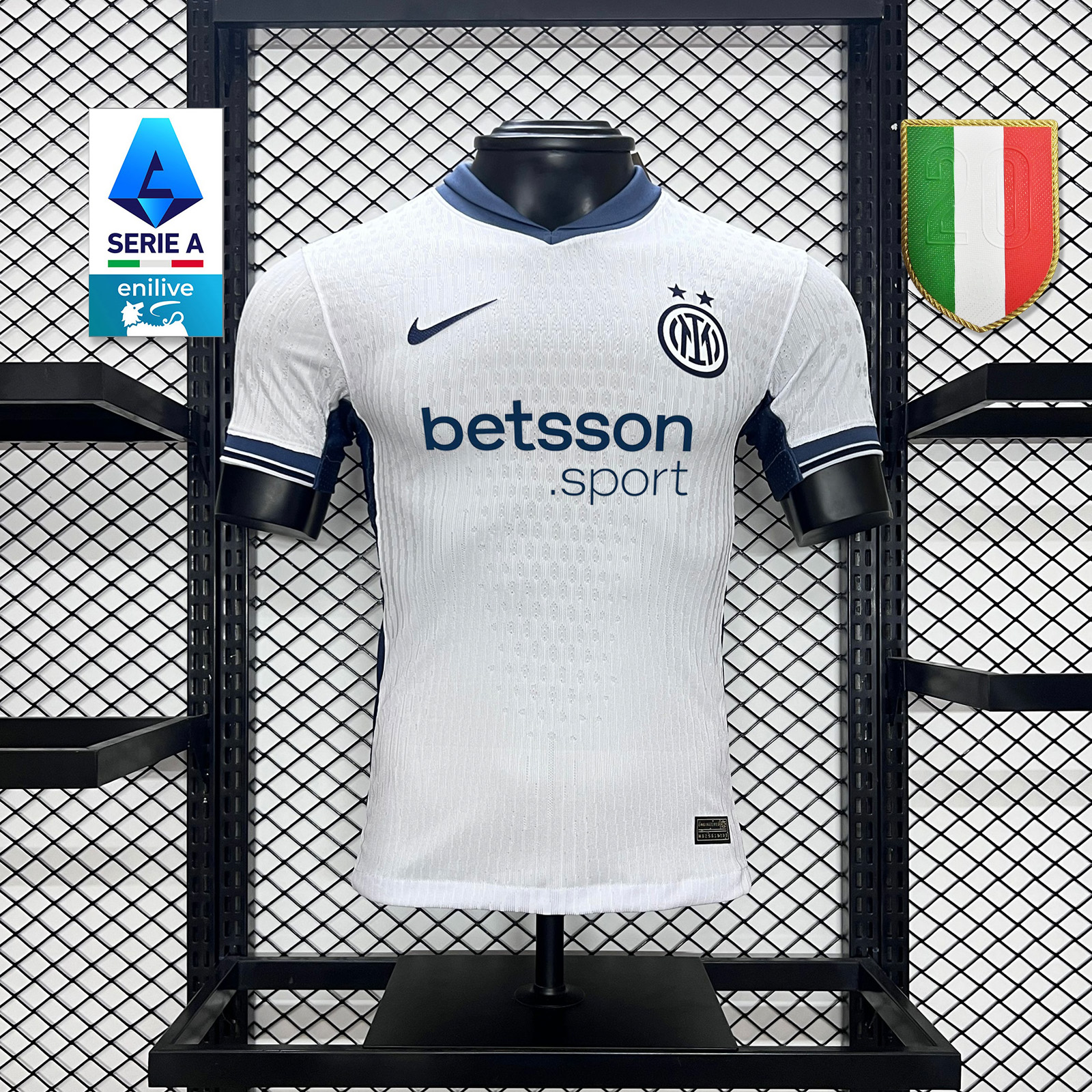 Inter Milan 24-25 Away Jersey With Chest Advertisement - Player Version - Unitedfutballjersey