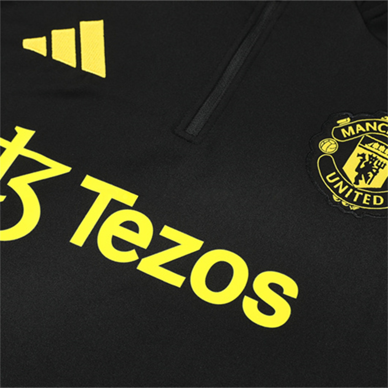 Manchester United 25-26 Kid Long Sleeves Training Set - Black Top & Black Pants - Unitedfutballjersey