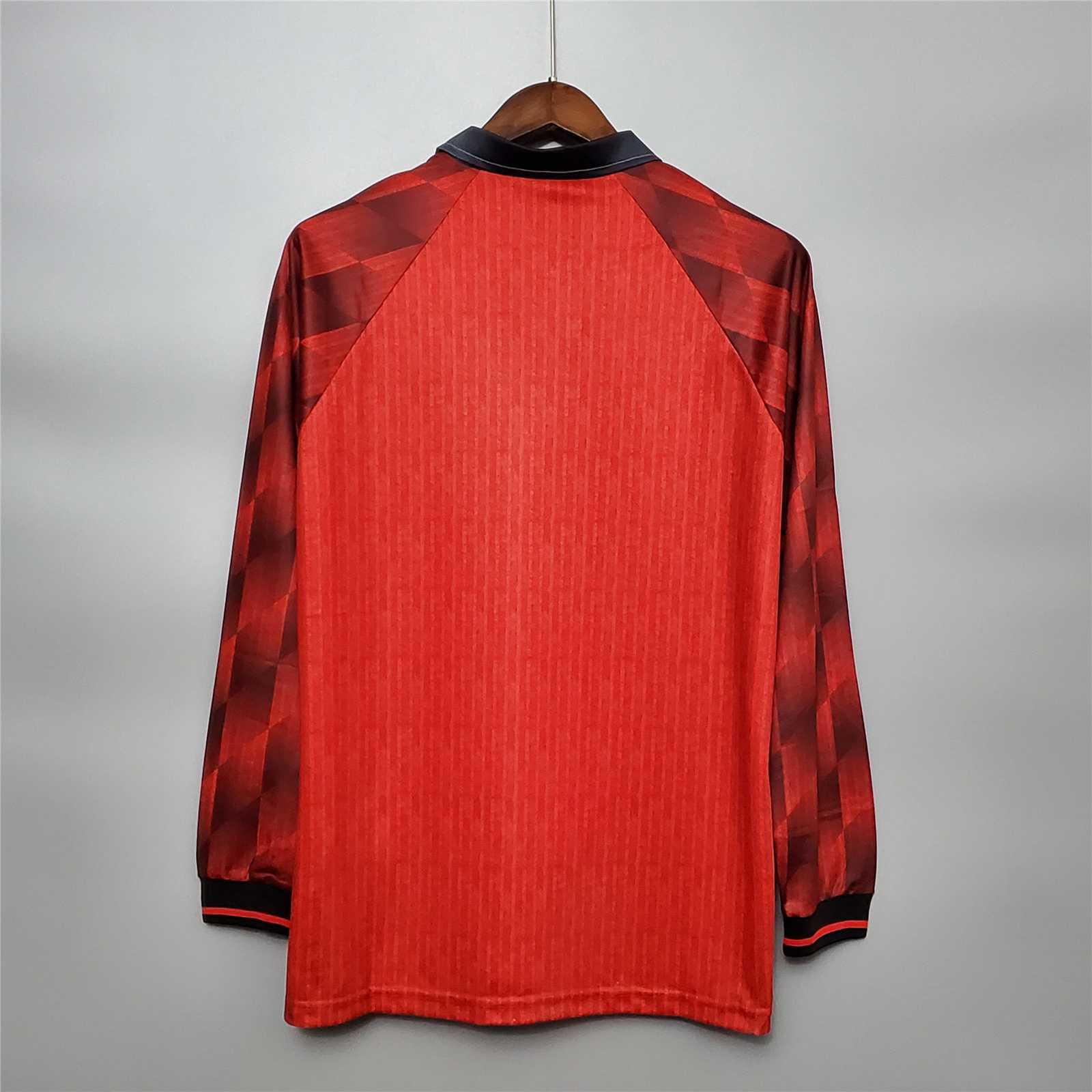 Retro Manchester United 96-97 Home Long Sleeve Jersey - Unitedfutballjersey