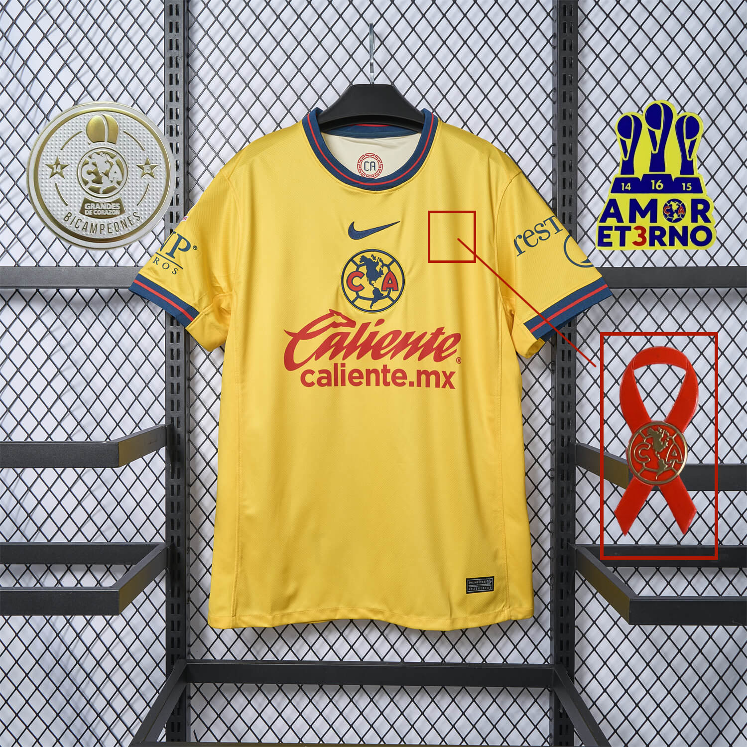 【New Patch】Club América 24-25 Home Stadium Jersey - Fans Version - Unitedfutballjersey