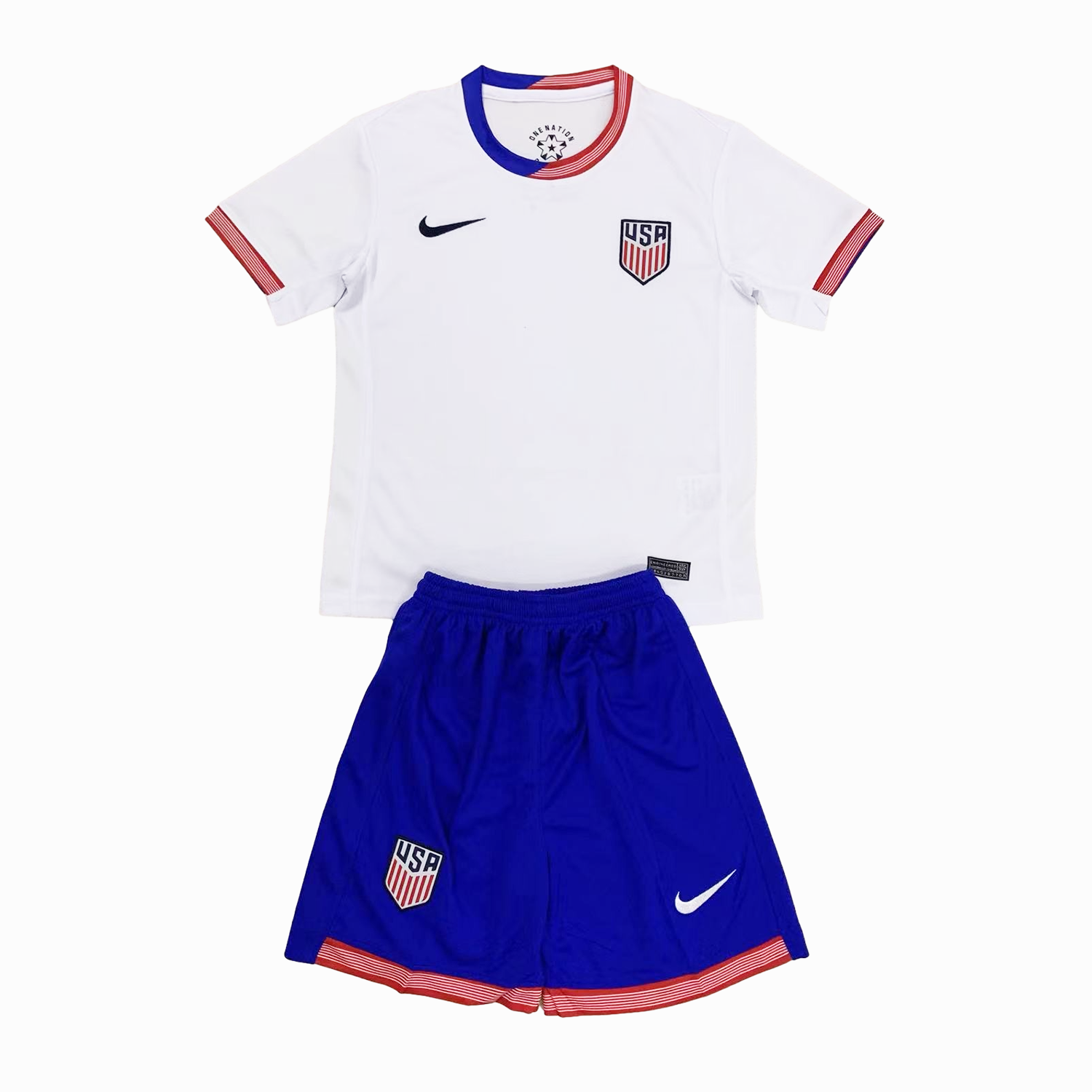 United States USA 2024 Home Stadium Kids Kit - Unitedfutballjersey
