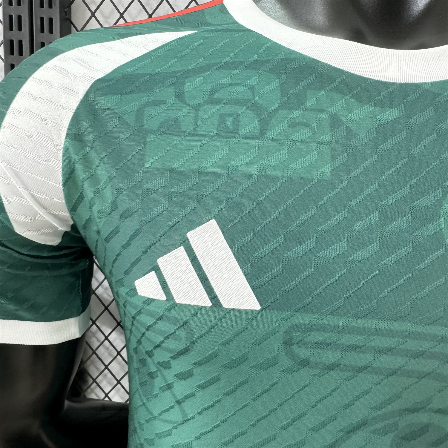 Mexico 25-26 Green Human Face Shaped Pattern Special Jersey - Player Version - Unitedfutballjersey