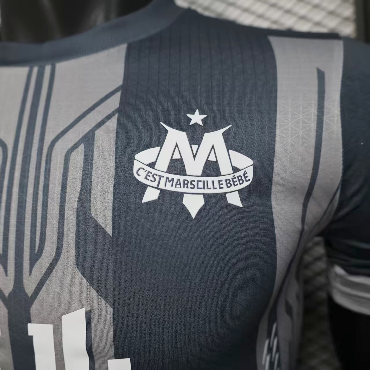 Marseille 25-26 Grey Stripes Special Jersey - Player Version - Unitedfutballjersey