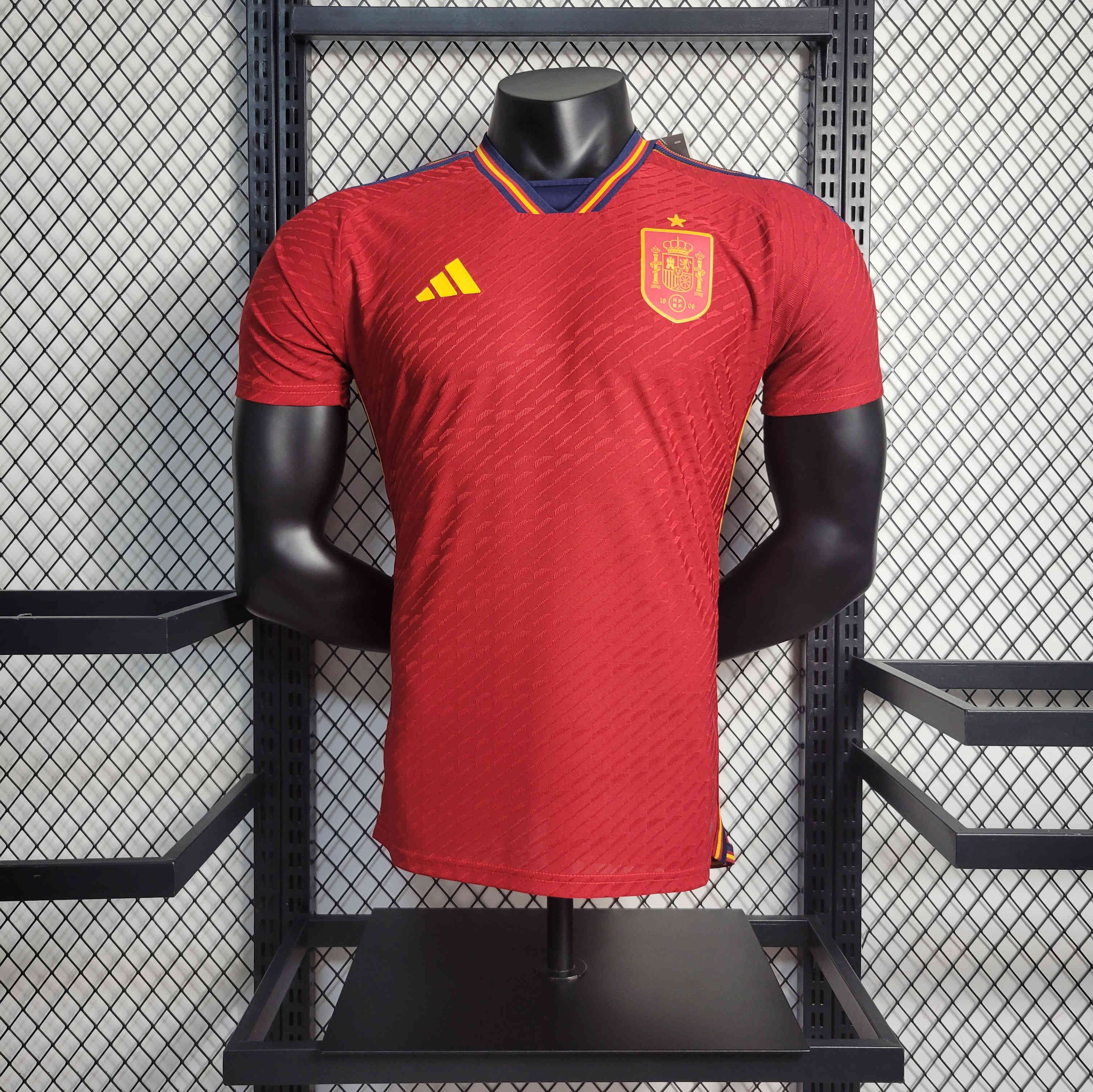 Spain 22-23 Home Jersey - Player Version - Unitedfutballjersey