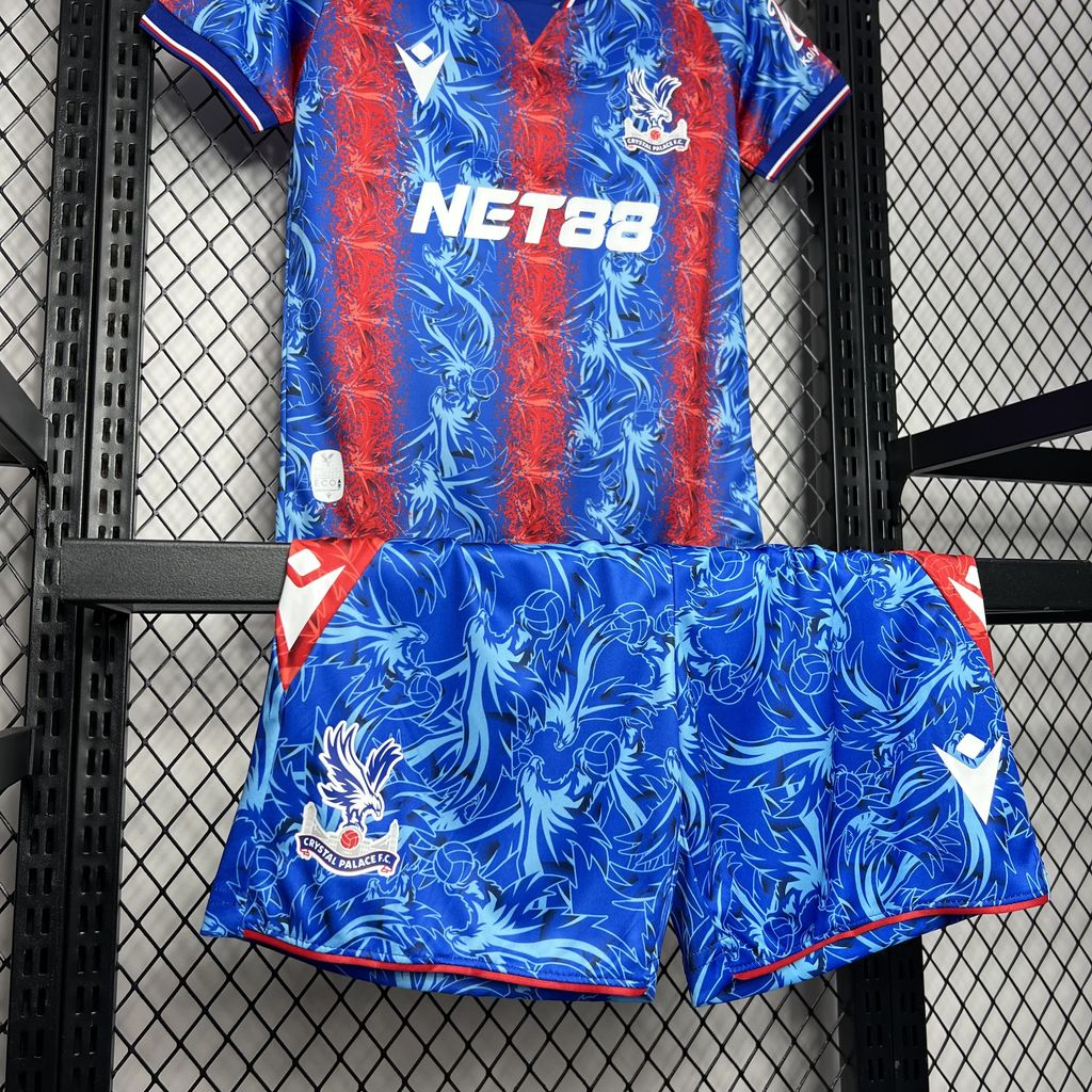 Crystal Palace 24-25 Home Stadium Kids Kit - Unitedfutballjersey