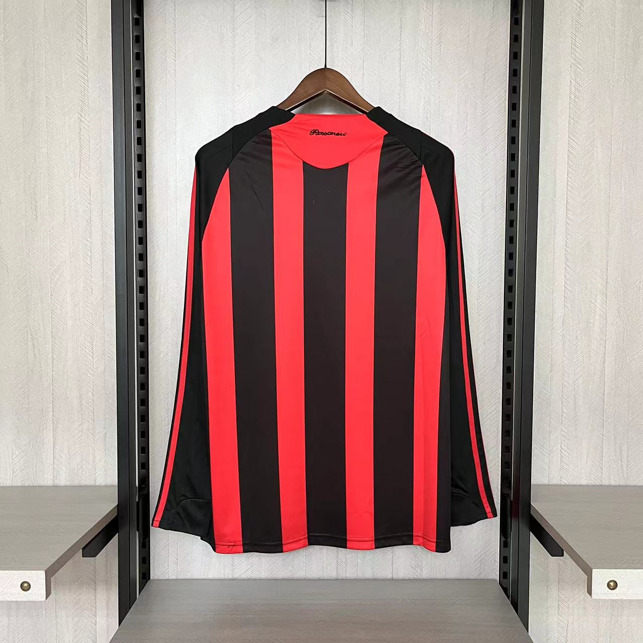 Retro AC Milan 2008-09 Home Long Sleeve Jersey - Unitedfutballjersey