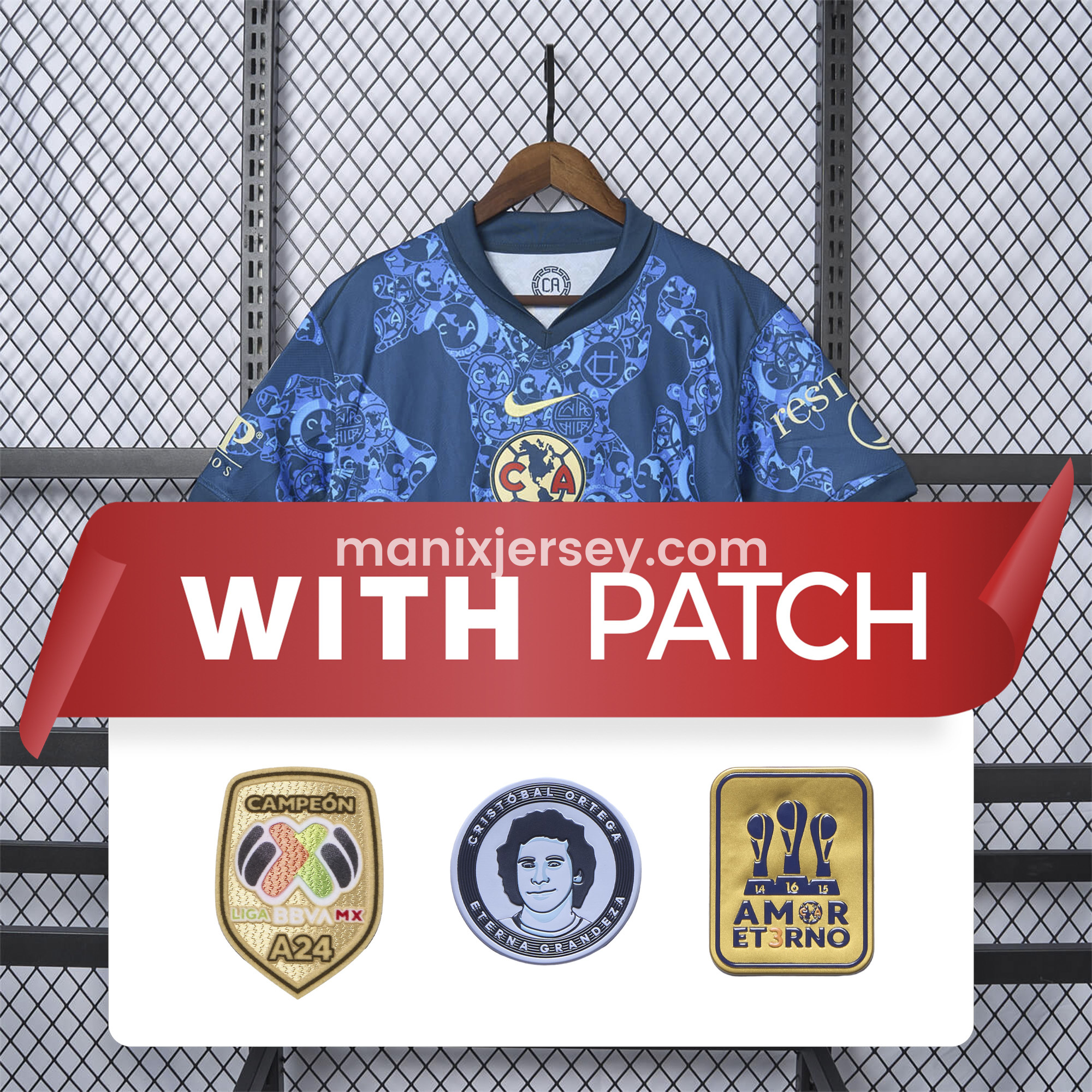 【NEW】Club América 24-25 Away Jersey - Fans Version - Unitedfutballjersey