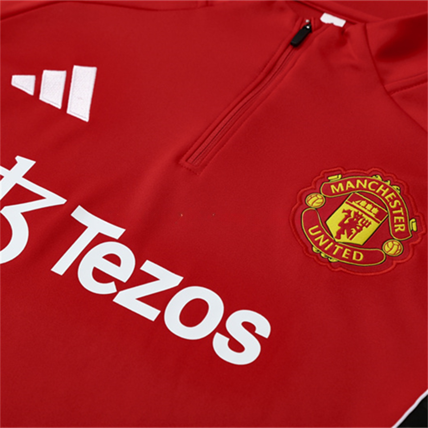 Manchester United 25-26 Kid Long Sleeves Training Set - Red Top & Black Pants - Unitedfutballjersey