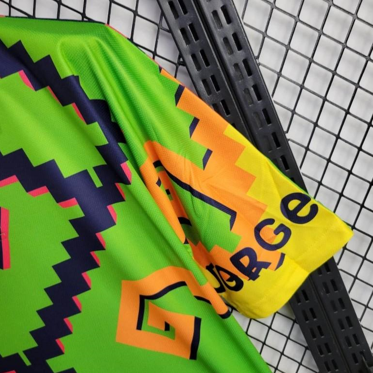 Retro Mexico 1995 Goalkeeper Green Black Jersey - Unitedfutballjersey