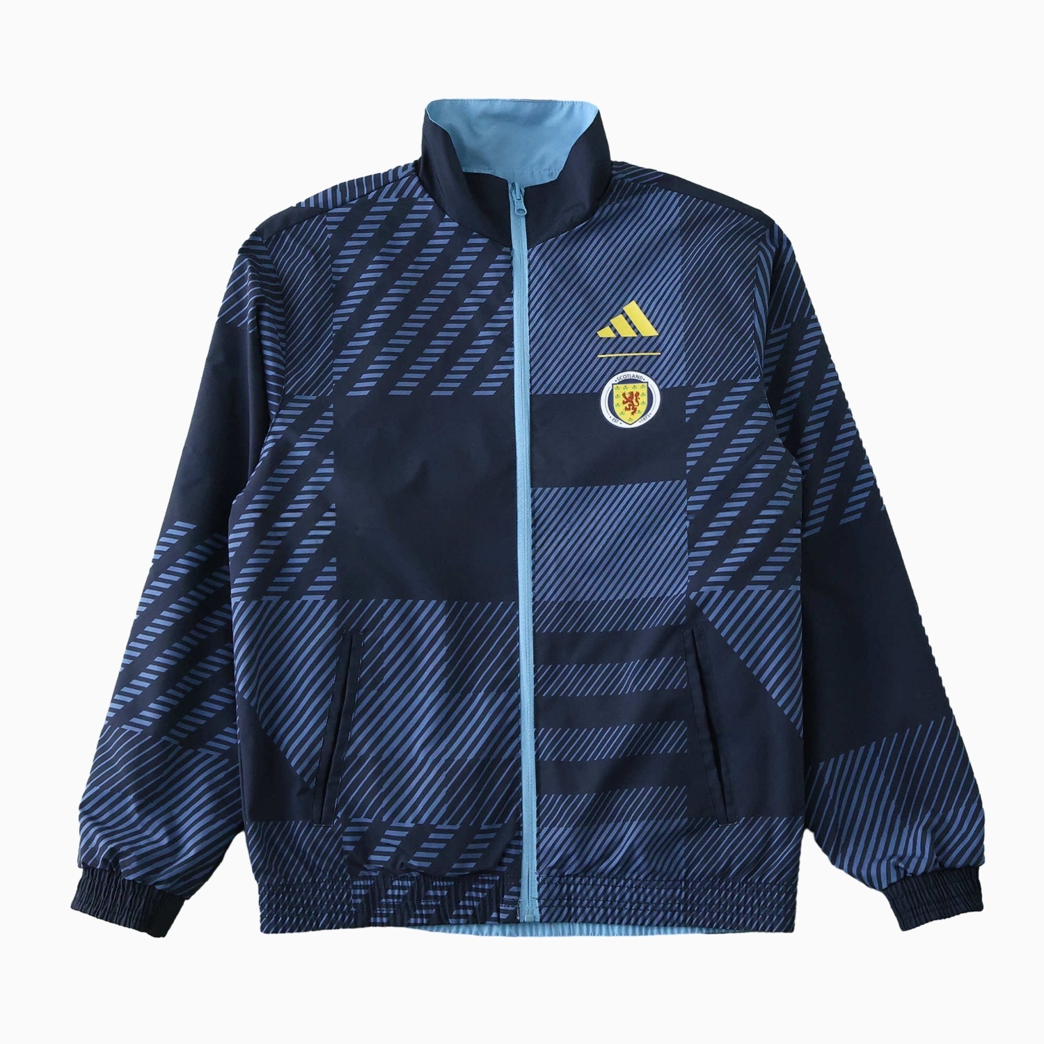S-c-o.t l.a-n.d 24-25 Home Style Double Sided Reversible Windbreaker - Deep Blue - Unitedfutballjersey