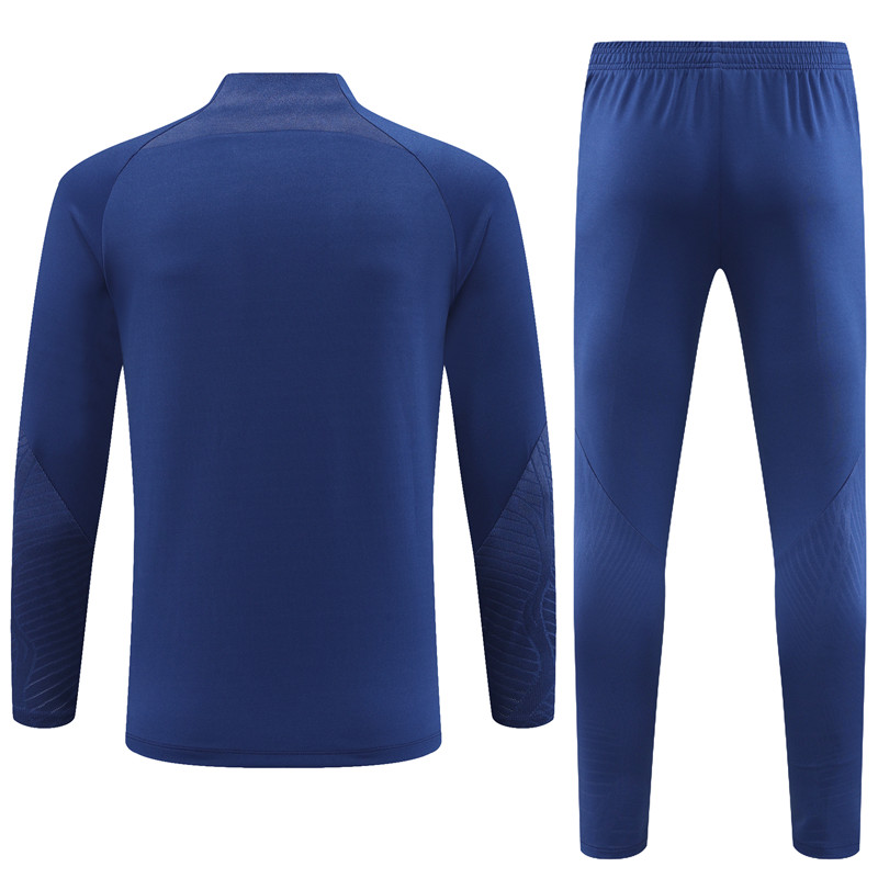 Tottenham Hotspur 23-24 Kids Long Sleeve Training Set Royal Blue - Unitedfutballjersey