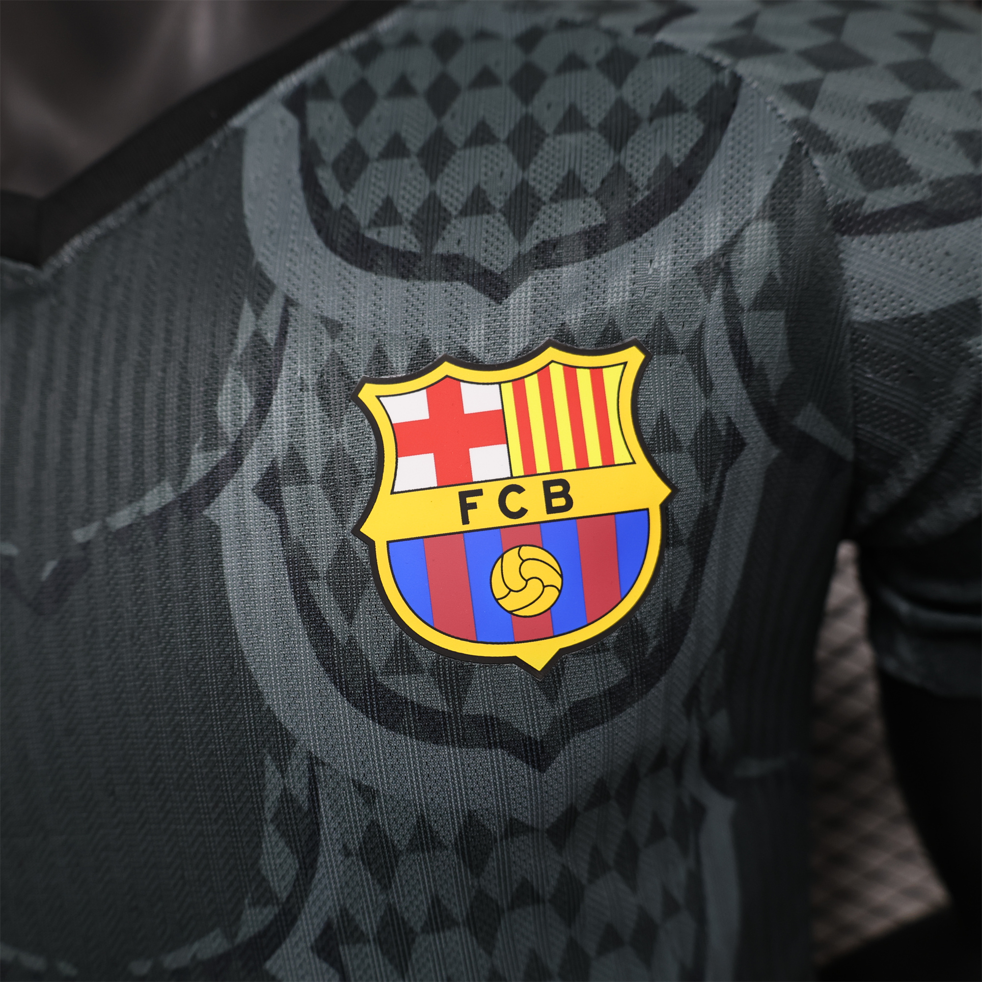 Barcelona 24-25 Gray Scales Texture Special Edition Jersey - Player Version - Unitedfutballjersey
