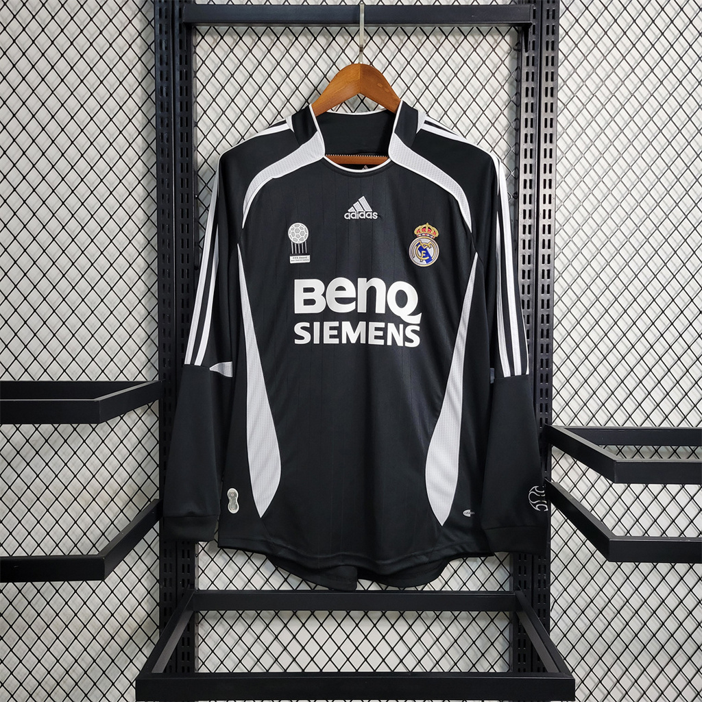 Real Madrid Retro 06-07 Away Long Sleeve Jersey - Unitedfutballjersey