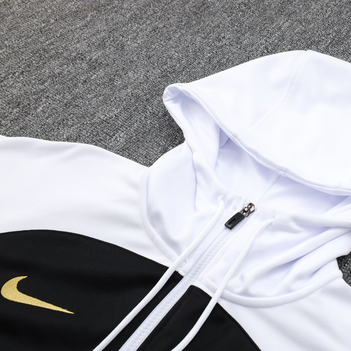 Che 23-24 Men's Training Hoodie + Pants - Black - Unitedfutballjersey