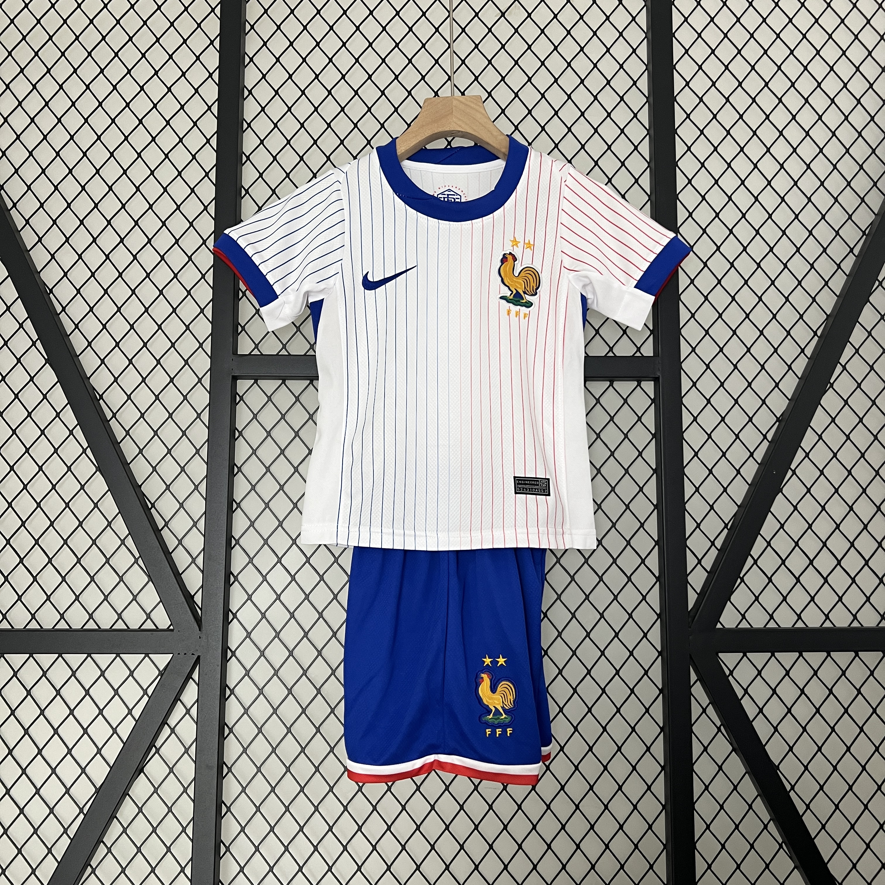 France 2024 Away Stadium Kids Kit - Unitedfutballjersey