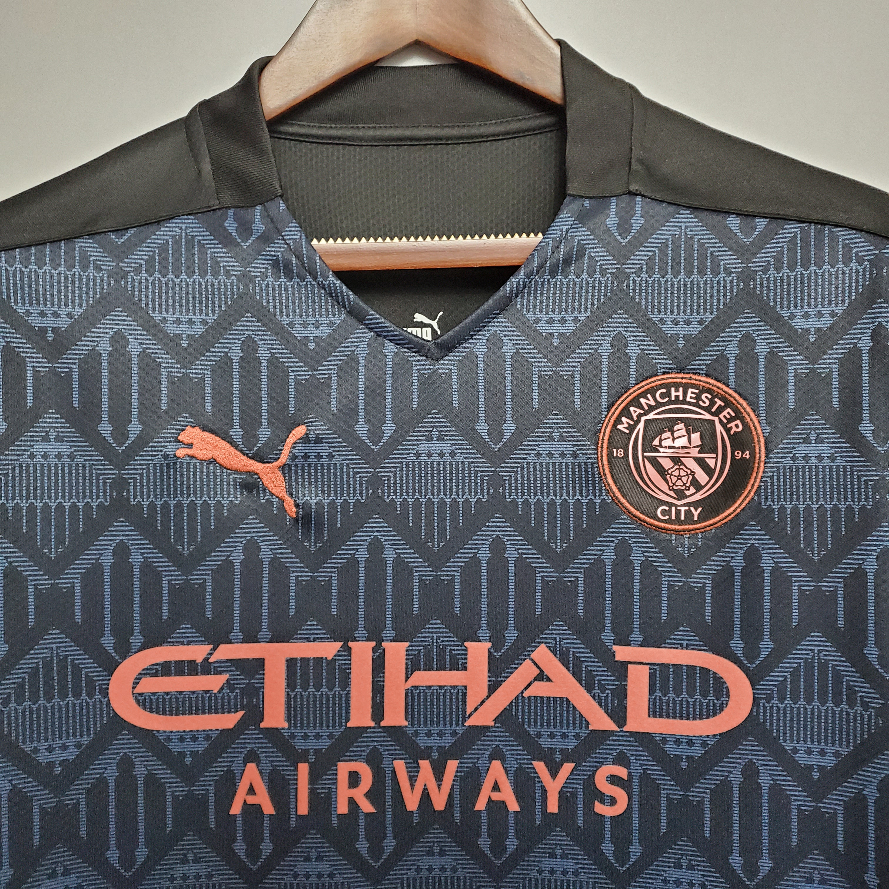Manchester City 20-21 Away Stadium Jersey - Fans Version - Unitedfutballjersey